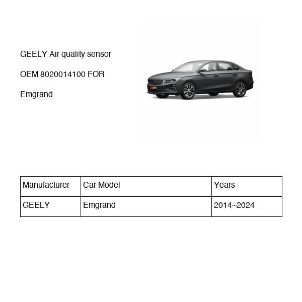 GEELY Air quality sensor OEM 8020014100 FOR Emgrand 8020014100-GEELY_OEM