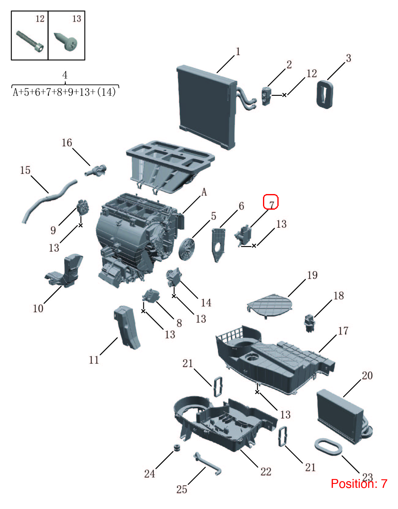 GEELY A/C Heater Actuator OEM 8020027800 FOR OKAVANGO 8020027800-GEELY_OEM