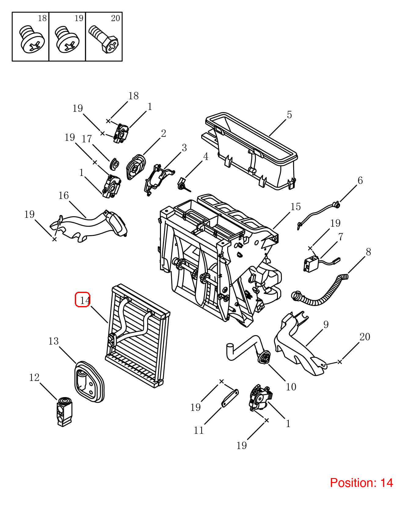 GEELY A/C Evaporator Core OEM 8020032100 FOR Tugella 8020032100-GEELY_OEM