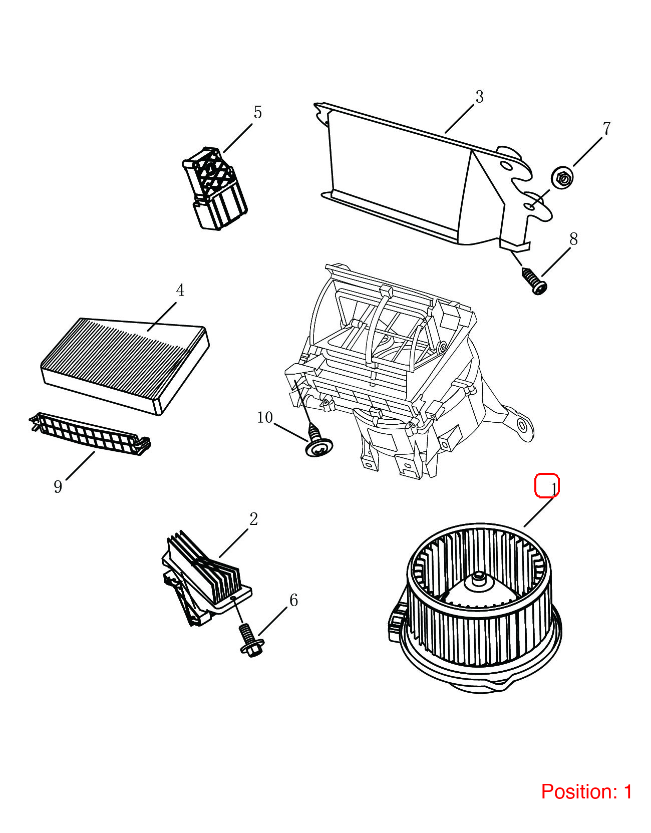GEELY Blower assembly OEM 8022004400 FOR Emgrand 8022004400-GEELY_OEM