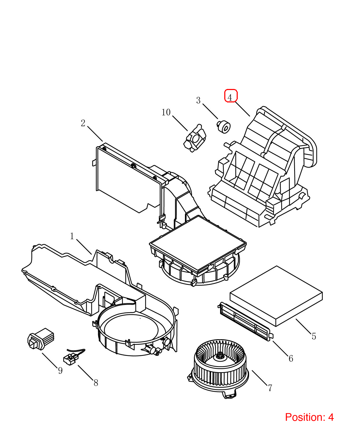 GEELY Blower housing OEM 8022043900 FOR Coolray 8022043900-GEELY_OEM