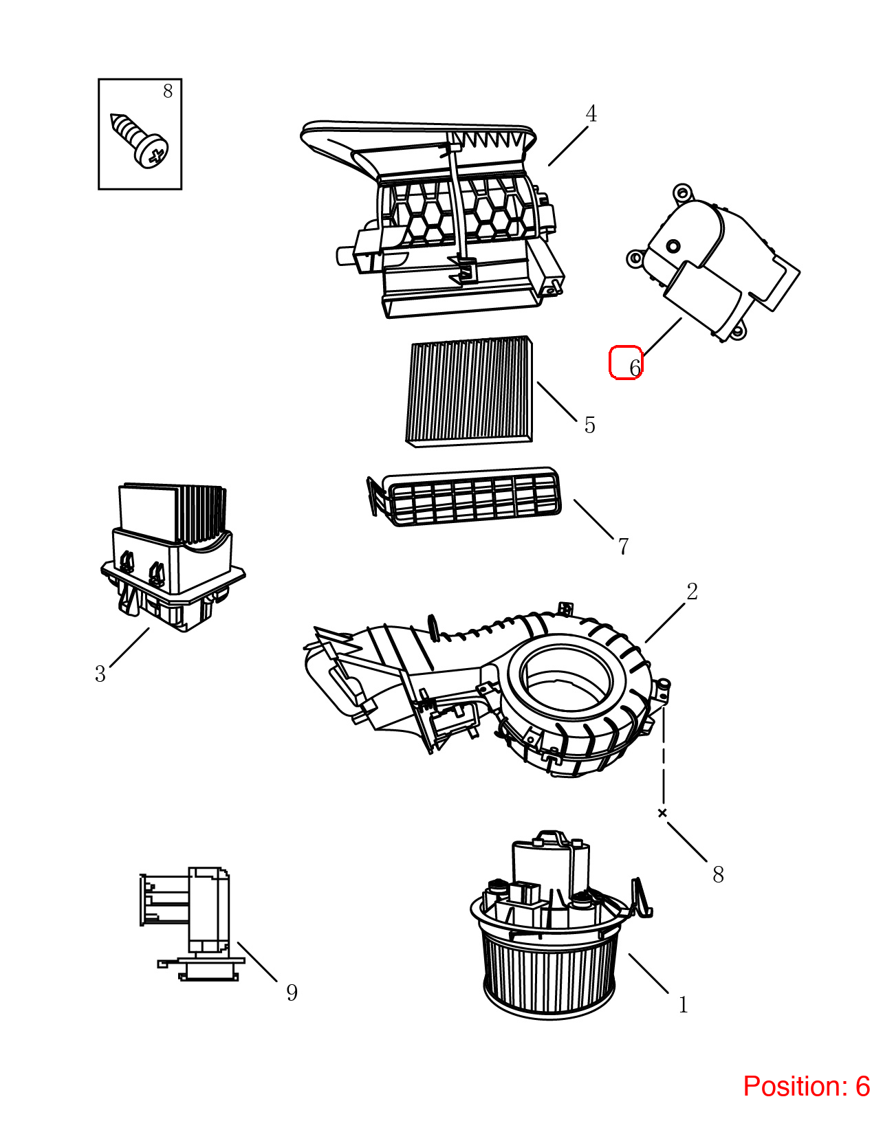 GEELY A/C Heater Actuator OEM 8022529900 FOR Emgrand 8022529900-GEELY_OEM