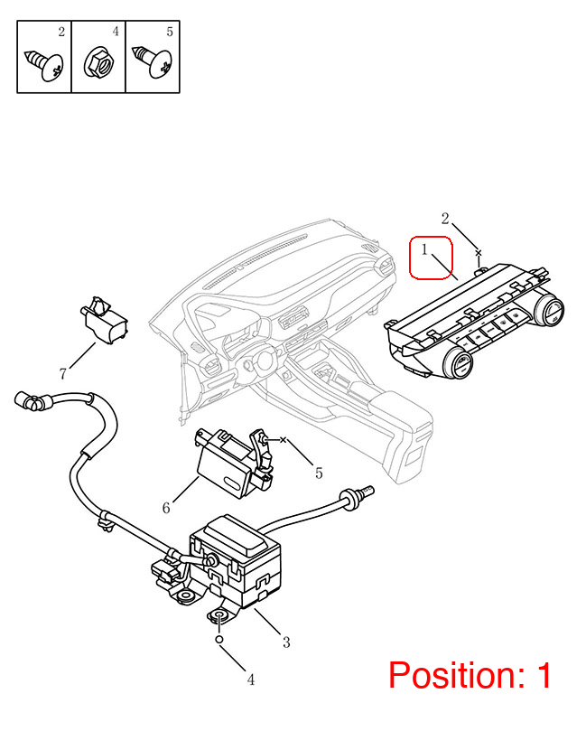 GEELY Air conditioning control panel OEM 8025020800 FOR Coolray 8025020800-GEELY_OEM