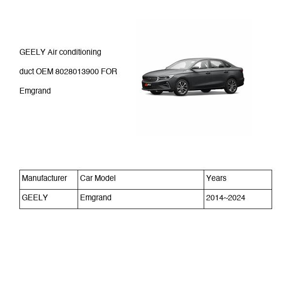 GEELY Air conditioning duct OEM 8028013900 FOR Emgrand 8028013900-GEELY_OEM