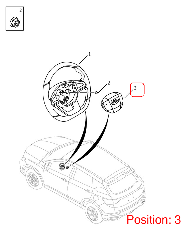 GEELY Main airbag OEM 8031026500 FOR Coolray 8031026500-GEELY_OEM