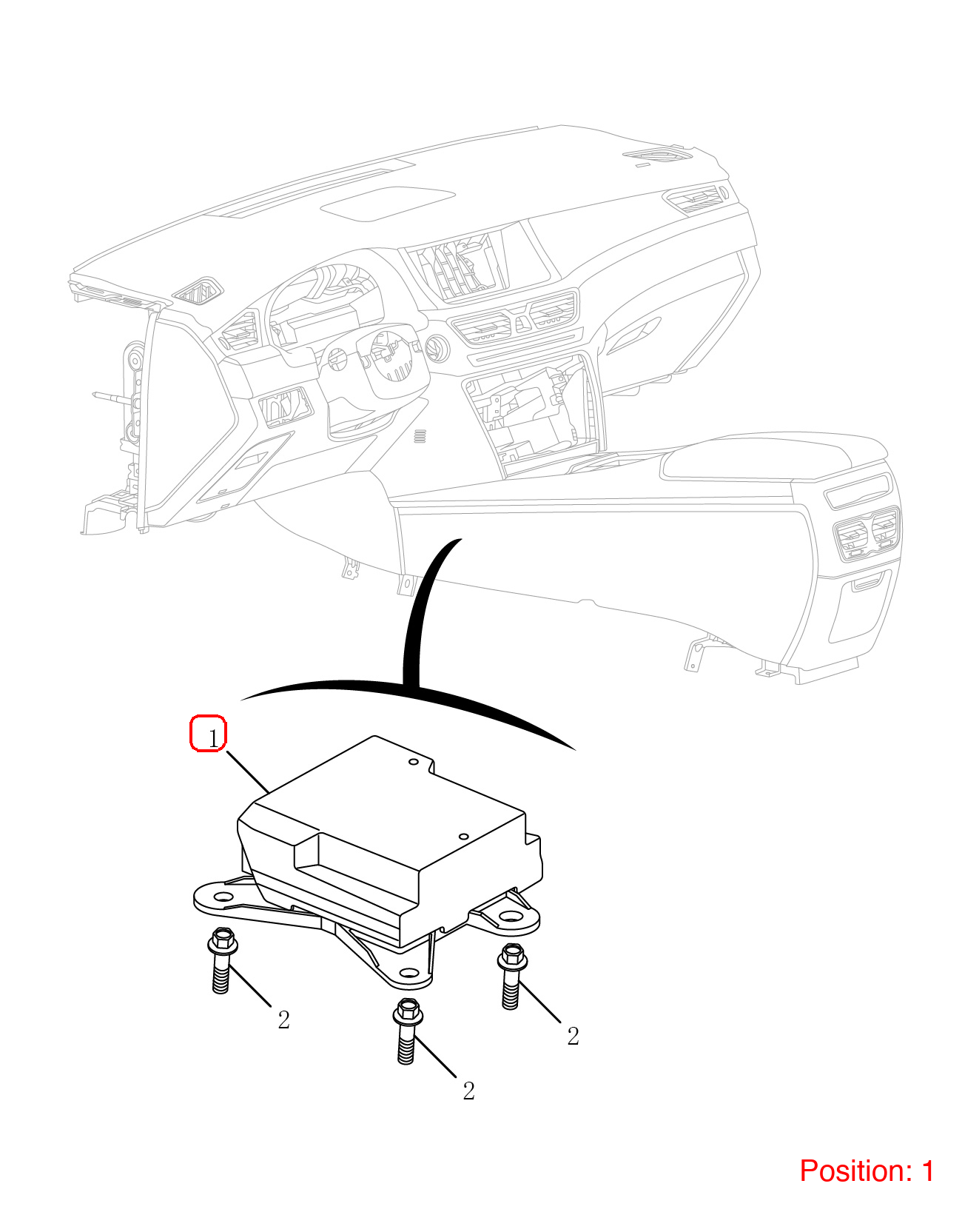 GEELY Airbag computer OEM 8037008500 FOR Emgrand 8037008500-GEELY_OEM