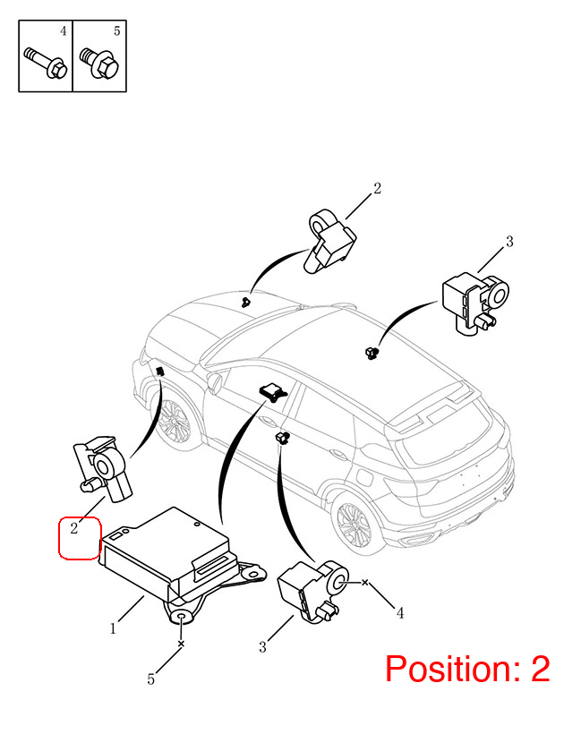 GEELY Collision sensor OEM 8037010200 FOR Binrui Coolray 8037010200-GEELY_OEM