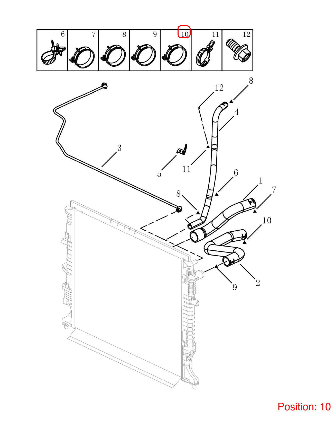 GEELY Clamp OEM JQ6714212E FOR Emgrand JQ6714212E-GEELY_OEM