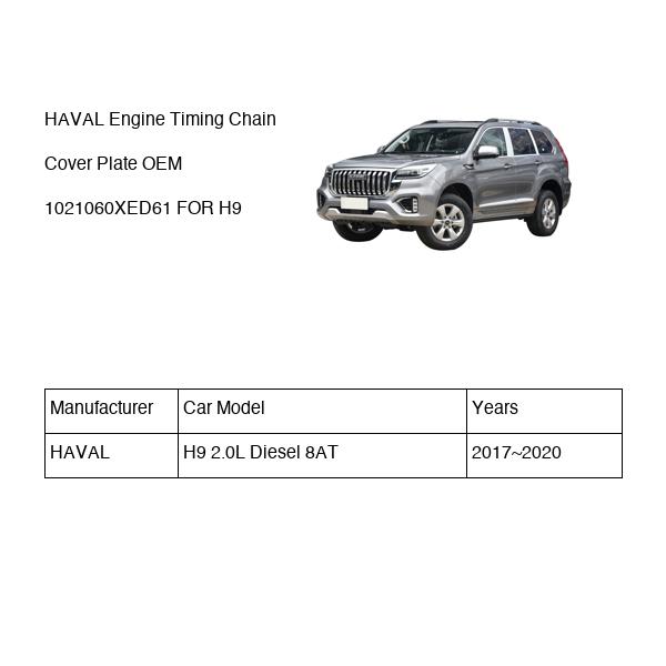 HAVAL Engine Timing Chain Cover Plate OEM 1021060XED61 FOR H9 1021060XED61-HAVAL_OEM