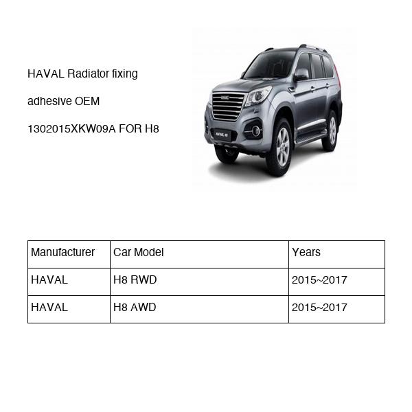 HAVAL Radiator fixing adhesive OEM 1302015XKW09A FOR H8 1302015XKW09A-HAVAL_OEM