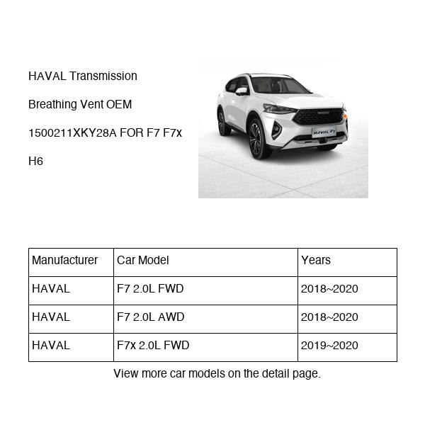 HAVAL Transmission Breathing Vent OEM 1500211XKY28A FOR F7 F7x H6 1500211XKY28A-HAVAL_OEM