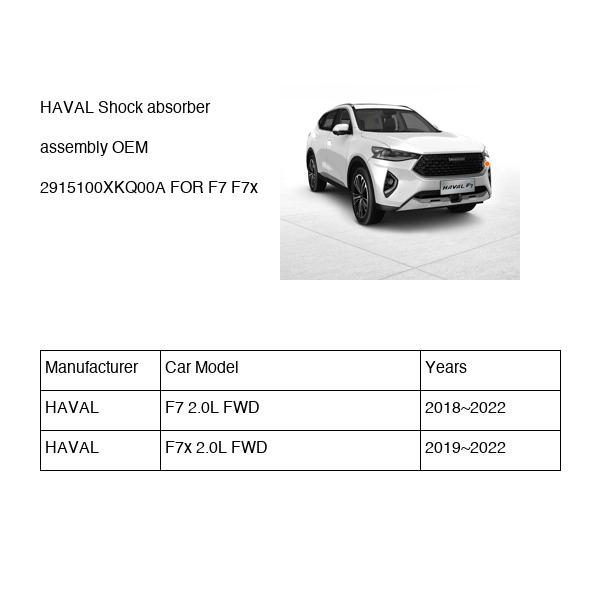 HAVAL Shock absorber assembly OEM 2915100XKQ00A FOR F7 F7x 2915100XKQ00A-HAVAL_OEM