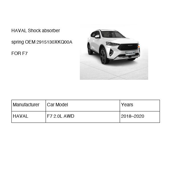 HAVAL Shock absorber spring OEM 2915130XKQ00A FOR F7 2915130XKQ00A-HAVAL_OEM