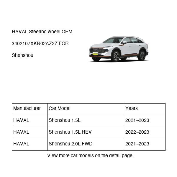 HAVAL Steering wheel OEM 3402107XKN02AZ2Z FOR Shenshou 3402107XKN02AZ2Z-HAVAL_OEM