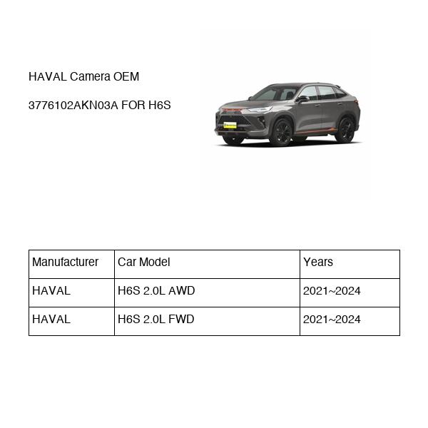 HAVAL Camera OEM 3776102AKN03A FOR H6S 3776102AKN03A-HAVAL_OEM