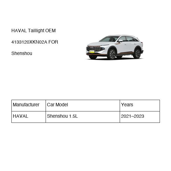 HAVAL Taillight OEM 4133120XKN02A FOR Shenshou 4133120XKN02A-HAVAL_OEM