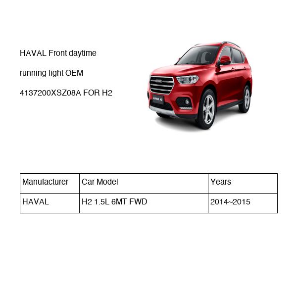 HAVAL Front daytime running light OEM 4137200XSZ08A FOR H2 4137200XSZ08A-HAVAL_OEM