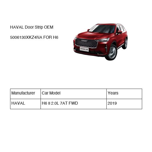 HAVAL Door Strip OEM 5006130XKZ4NA FOR H6 5006130XKZ4NA-HAVAL_OEM