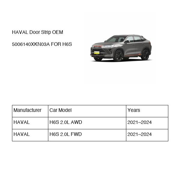 HAVAL Door Strip OEM 5006140XKN03A FOR H6S 5006140XKN03A-HAVAL_OEM