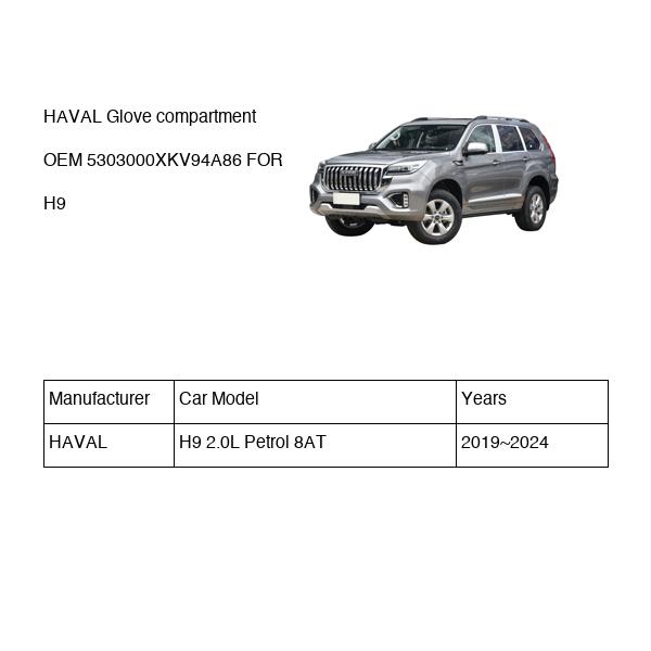 HAVAL Glove compartment OEM 5303000XKV94A86 FOR H9 5303000XKV94A86-HAVAL_OEM