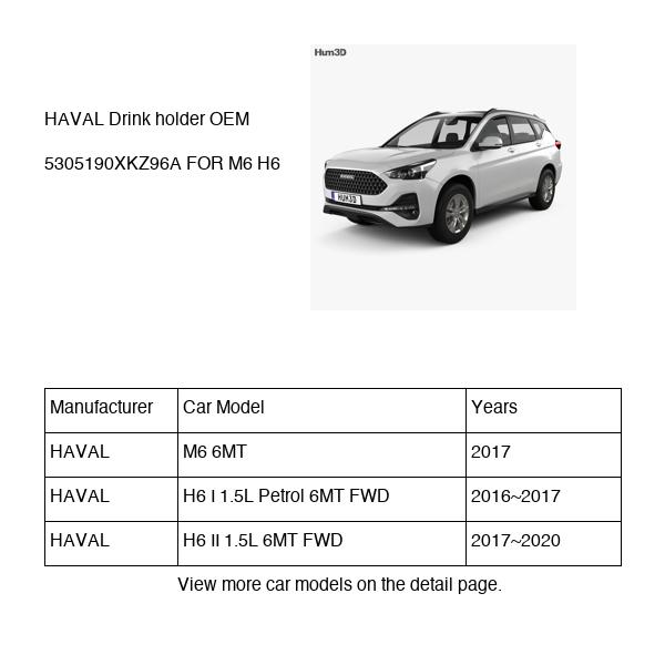 HAVAL Drink holder OEM 5305190XKZ96A FOR M6 H6 5305190XKZ96A-HAVAL_OEM