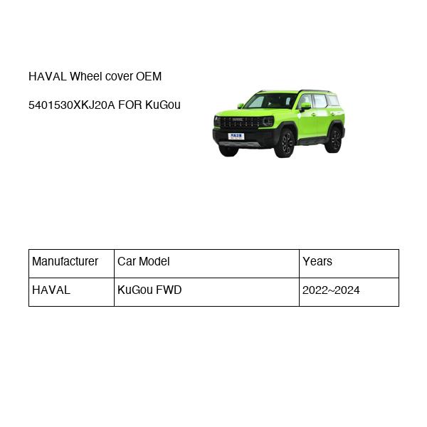 HAVAL Wheel cover OEM 5401530XKJ20A FOR KuGou 5401530XKJ20A-HAVAL_OEM
