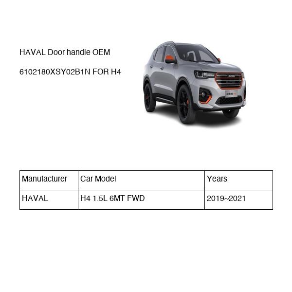 HAVAL Door handle OEM 6102180XSY02B1N FOR H4 6102180XSY02B1N-HAVAL_OEM