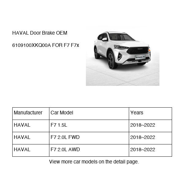 HAVAL Door Brake OEM 6109100XKQ00A FOR F7 F7x 6109100XKQ00A-HAVAL_OEM