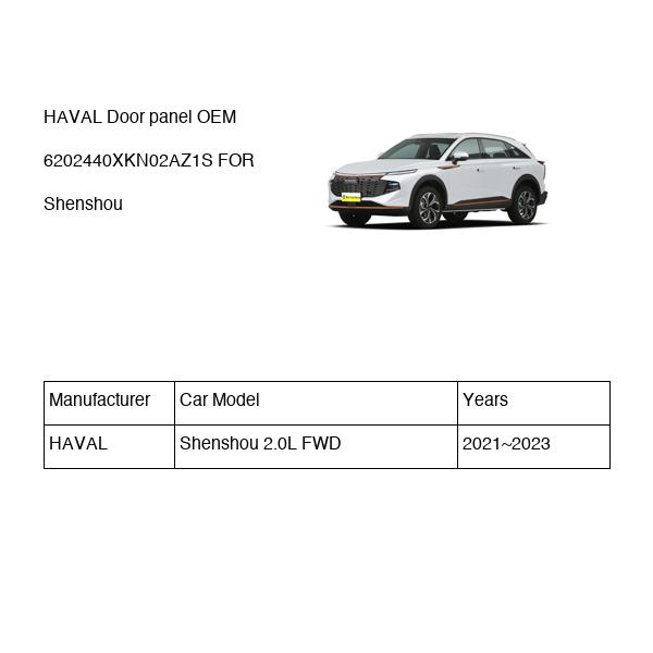 HAVAL Door panel OEM 6202440XKN02AZ1S FOR Shenshou 6202440XKN02AZ1S-HAVAL_OEM