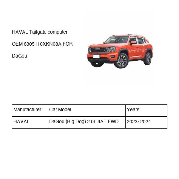 HAVAL Tailgate computer OEM 6305110XKN08A FOR DaGou 6305110XKN08A-HAVAL_OEM