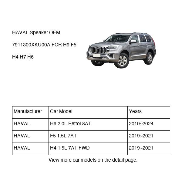 HAVAL Speaker OEM 7911300XKU00A FOR H9 F5 H4 H7 H6 7911300XKU00A-HAVAL_OEM