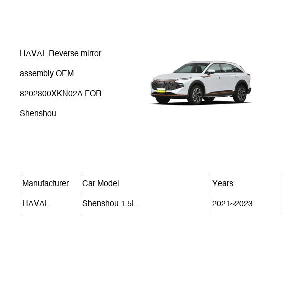 HAVAL Reverse mirror assembly OEM 8202300XKN02A FOR Shenshou 8202300XKN02A-HAVAL_OEM