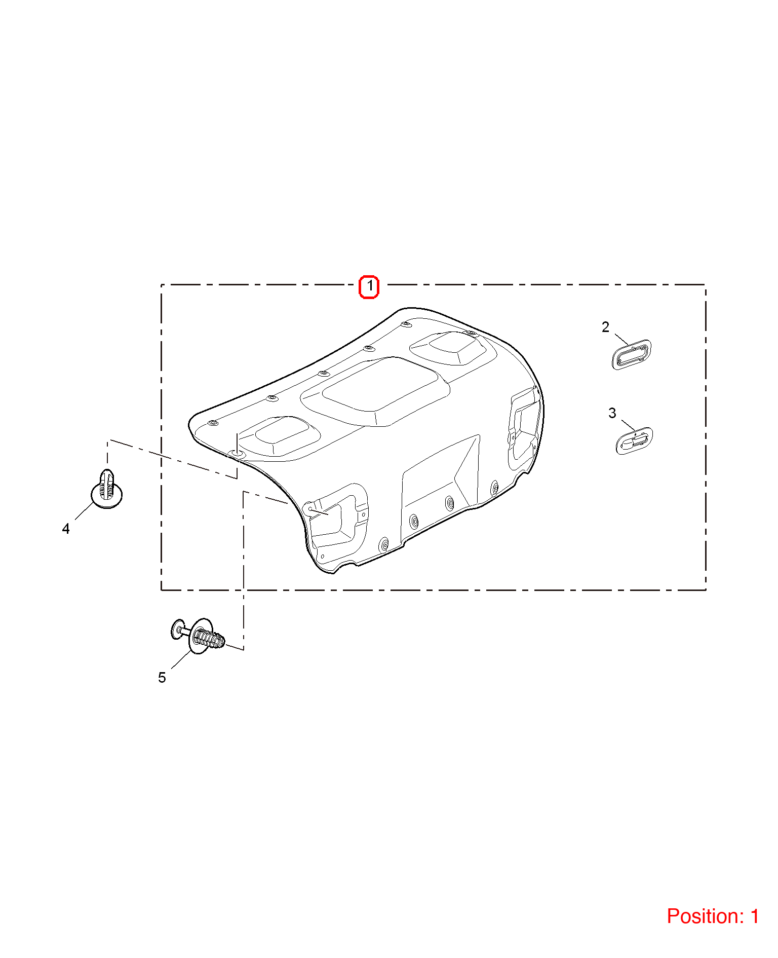 MG Tailgate trim panel OEM 10000819 FOR MG6 MG550 10000819-MG_OEM