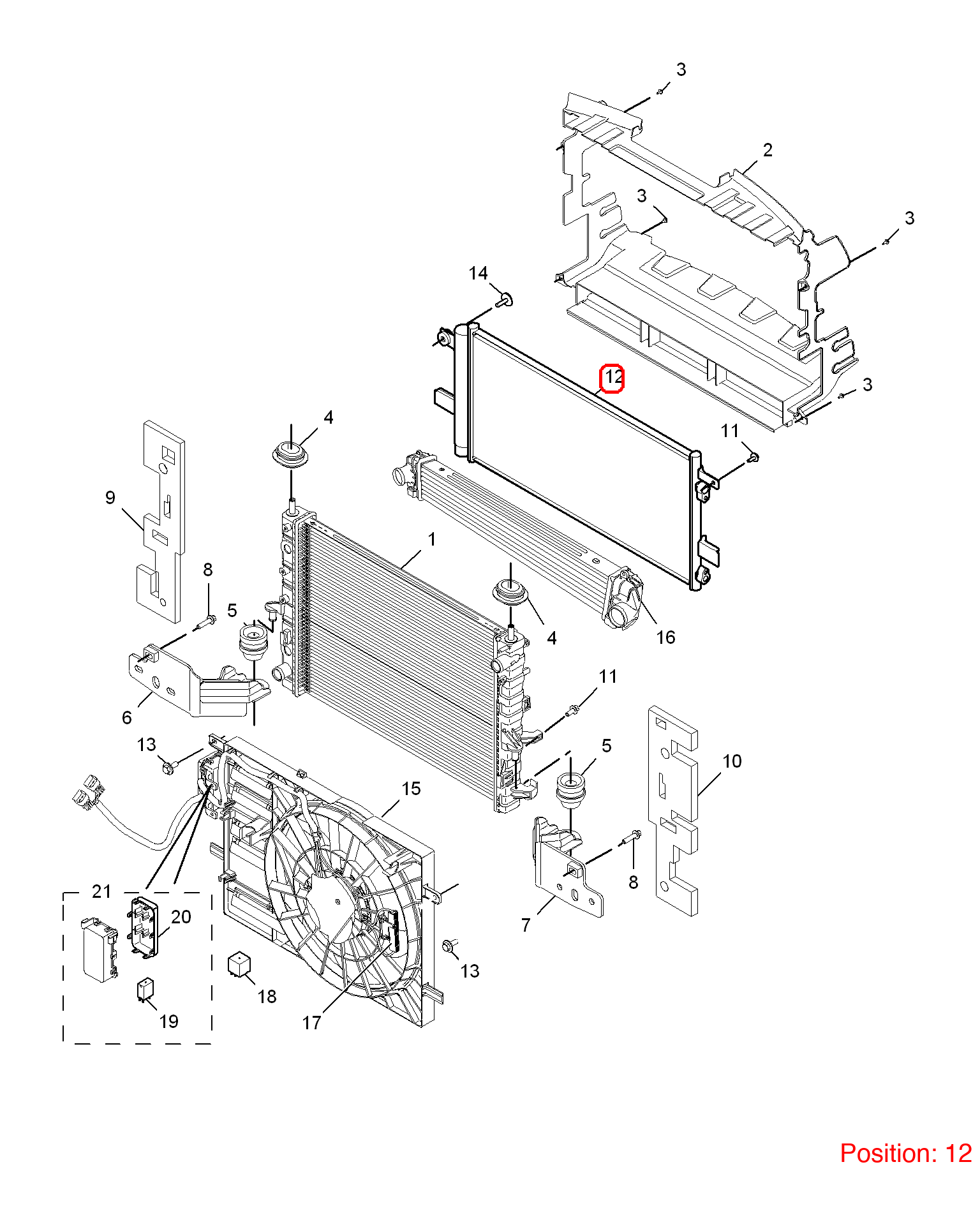 MG Condenser OEM 10001382 FOR MG6 MG550 10001382-MG_OEM