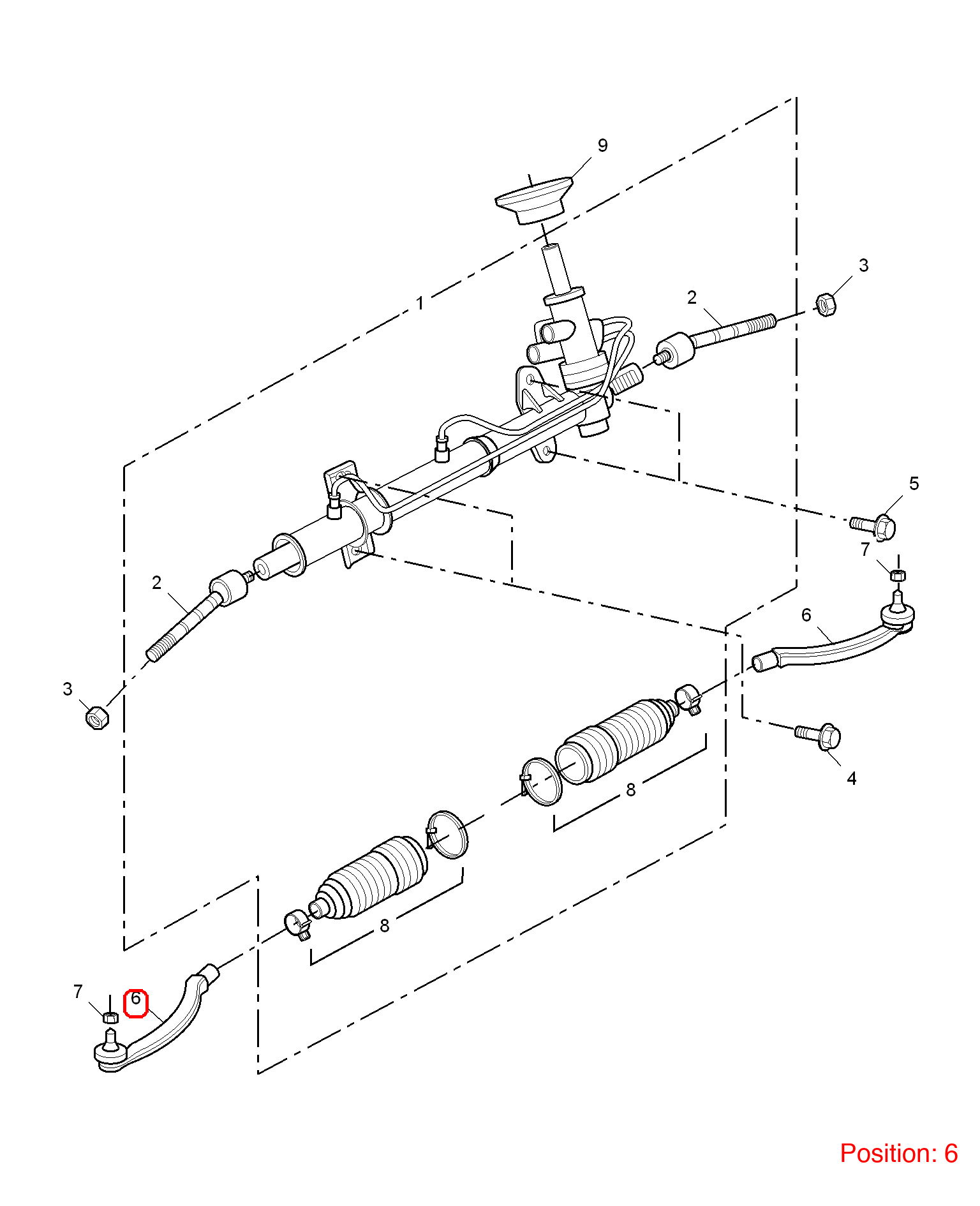 MG Tie Rod End OEM 10001518 FOR MG6 MG550 10001518-MG_OEM