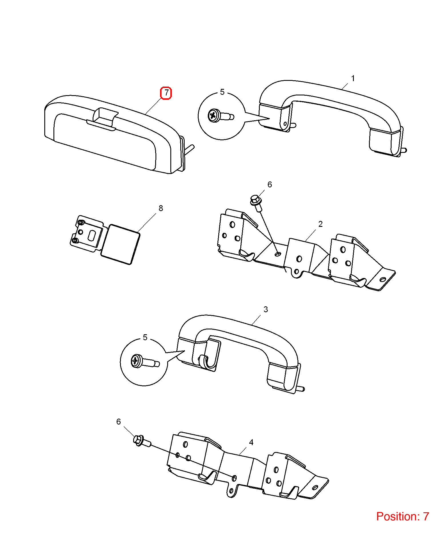 MG Glasses case OEM 10002121ESA FOR MG6 MG550 10002121ESA-MG_OEM
