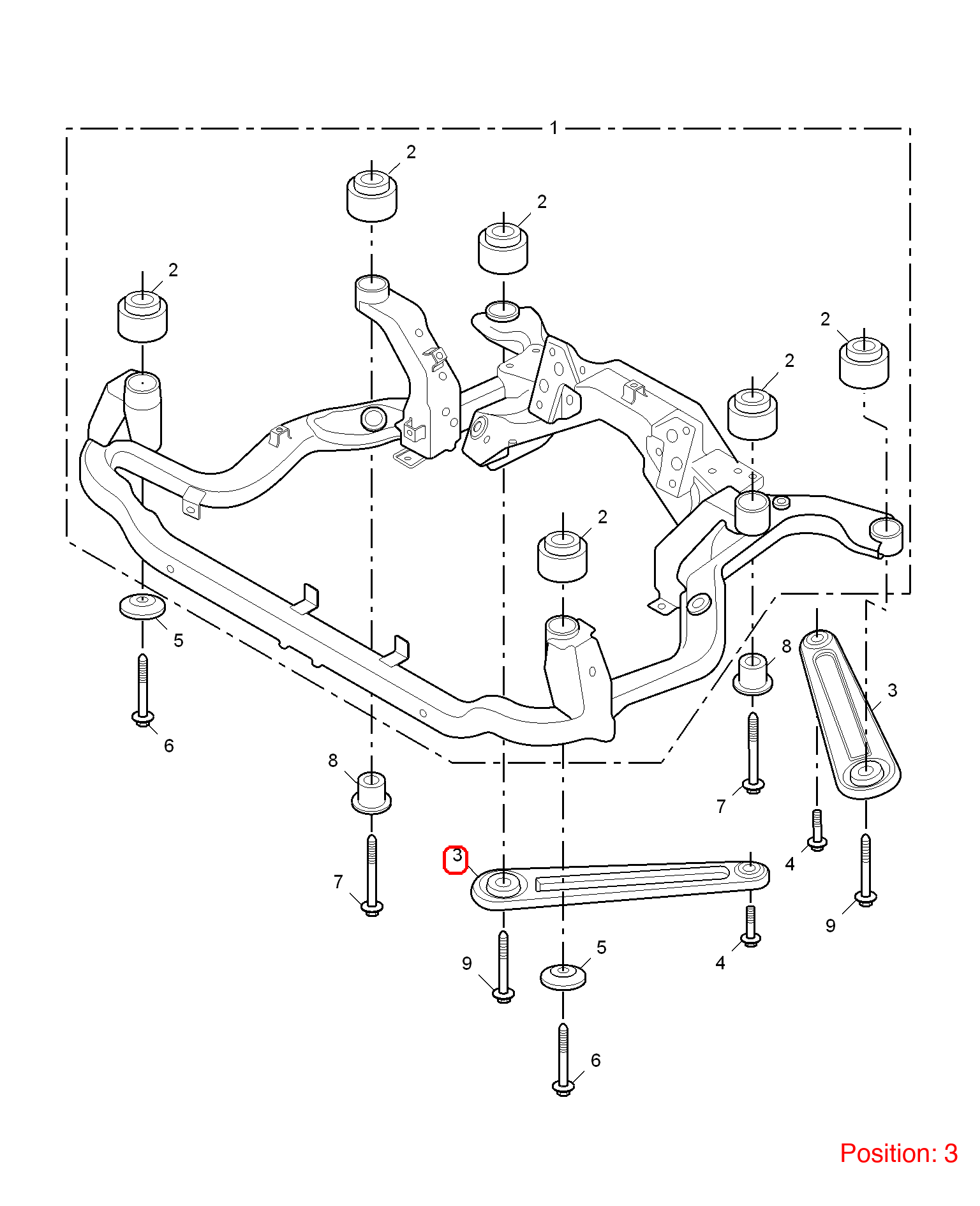 MG Front axle bracket OEM 10002185 FOR MG6 MG550 MG750 10002185-MG_OEM