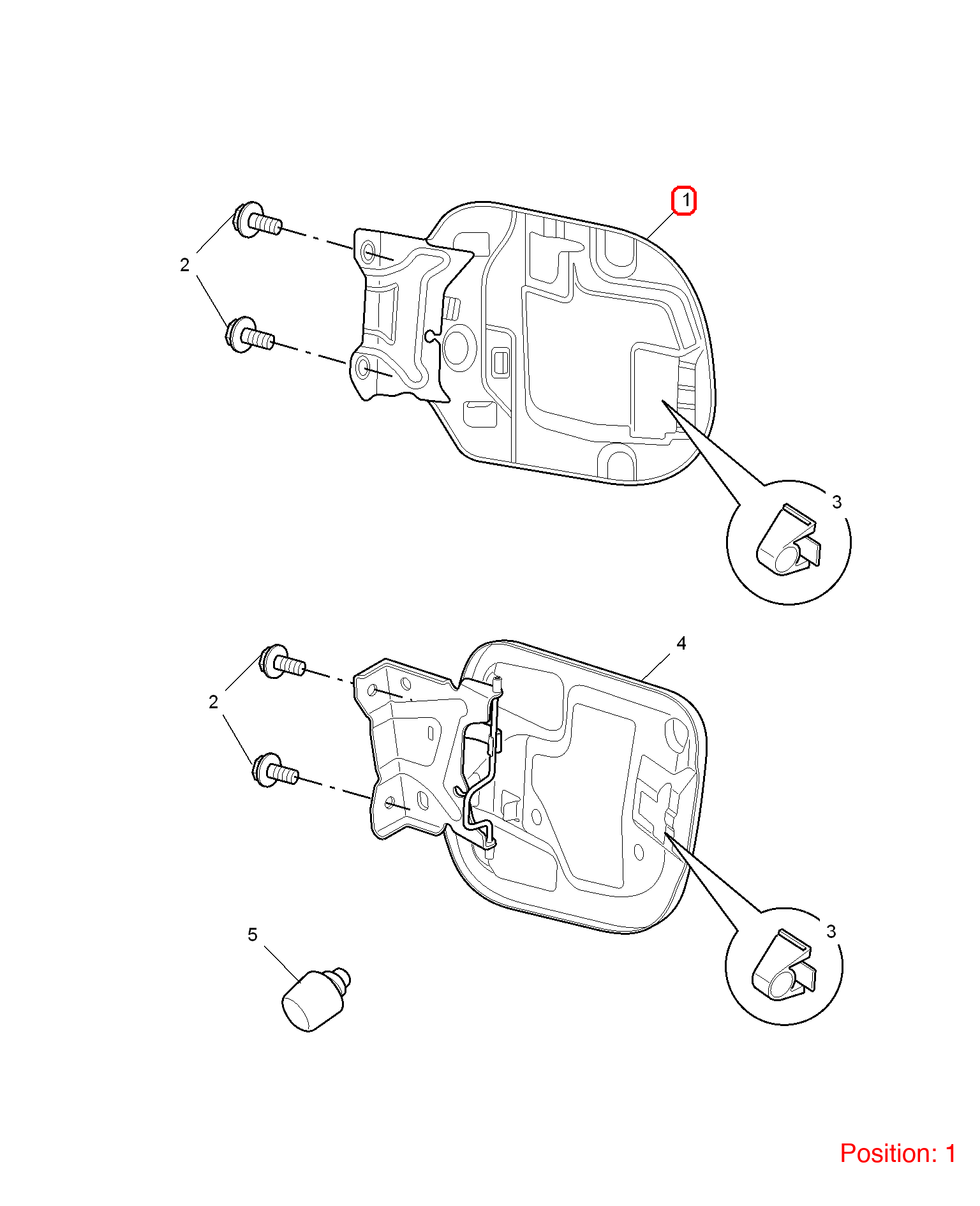 MG Fuel tank outer cover OEM 10002574 FOR MG6 MG550 10002574-MG_OEM
