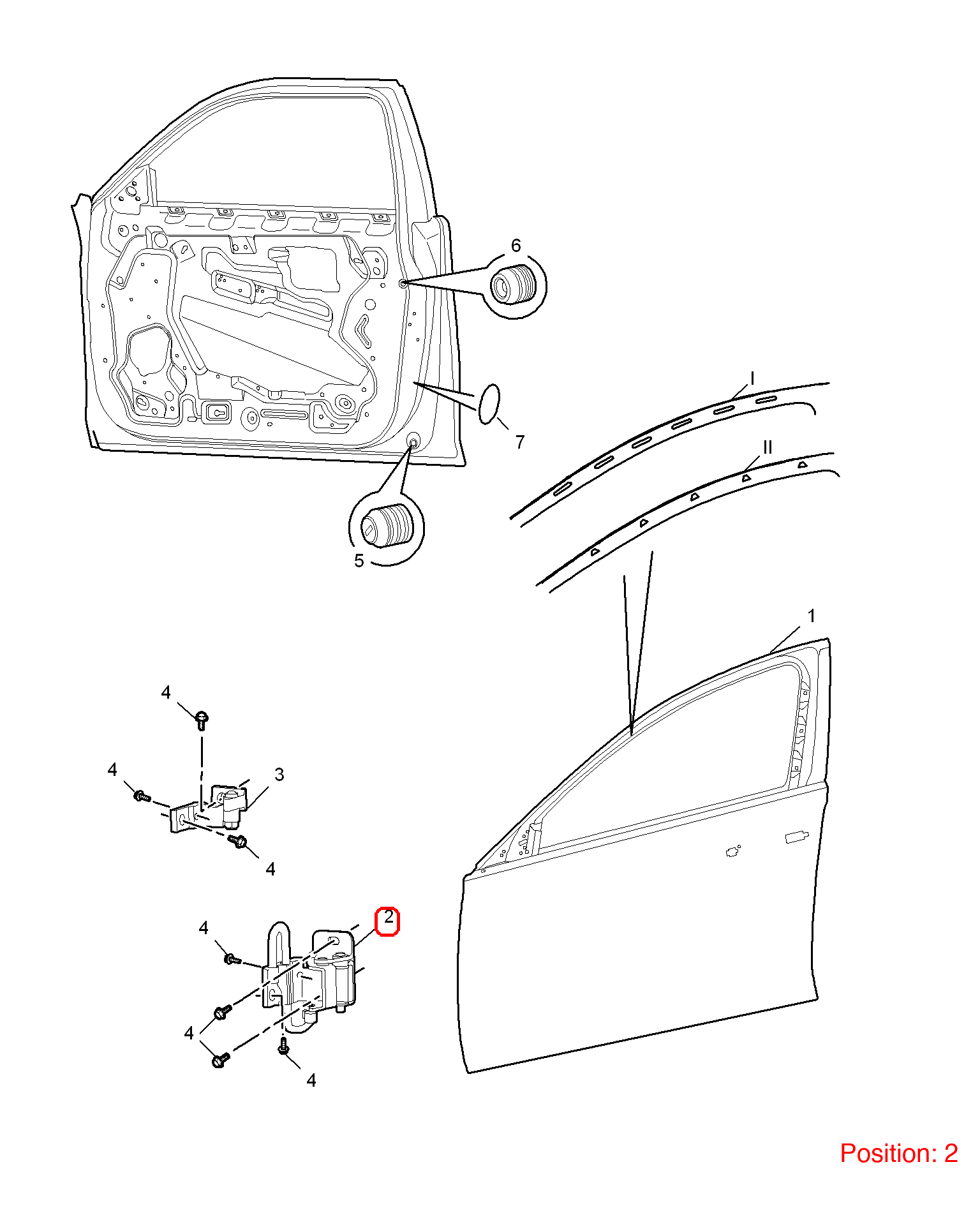 MG Door hinge OEM 10002589 FOR MG6 MG550 10002589-MG_OEM