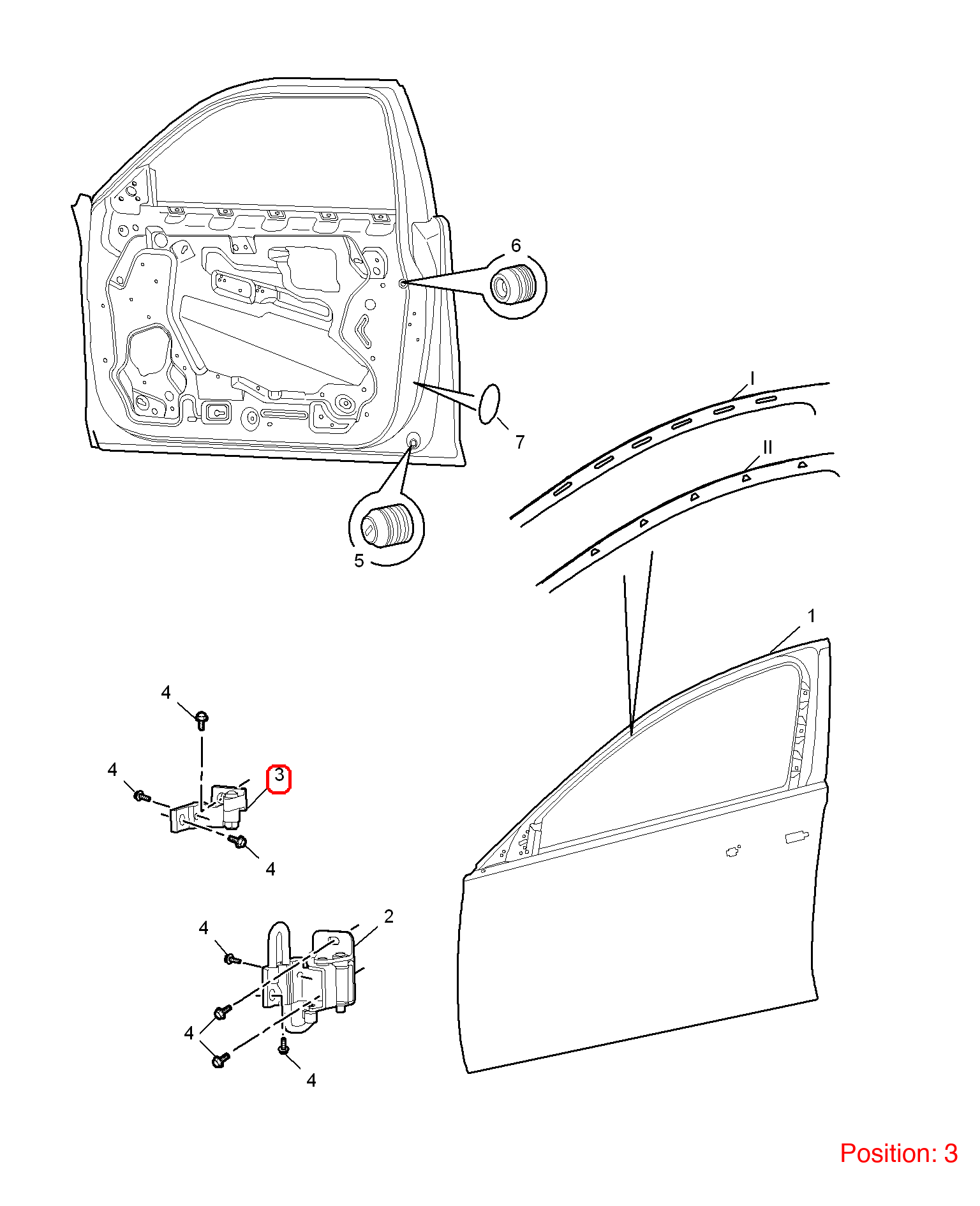 MG Door hinge OEM 10002591 FOR MG6 MG550 10002591-MG_OEM