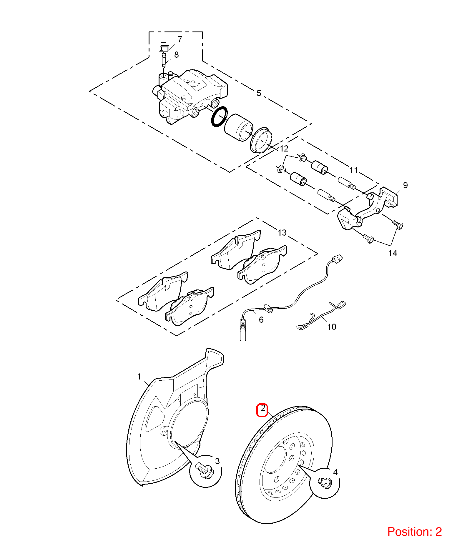 MG Brake disc OEM 10002711 FOR MG6 MG550 MG750 10002711-MG_OEM