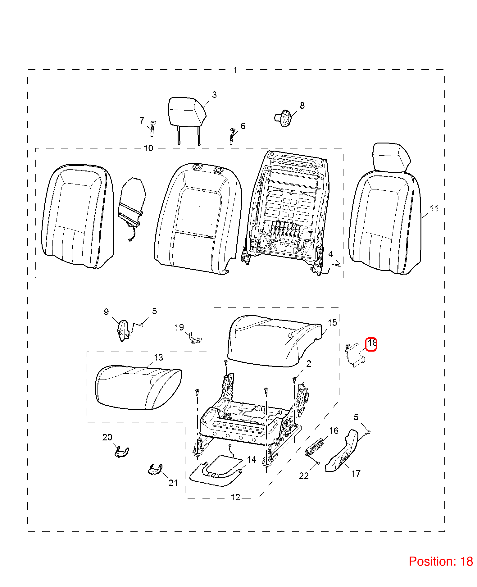 MG Trim cover OEM 10003402ASA FOR MG6 MG550 10003402ASA-MG_OEM