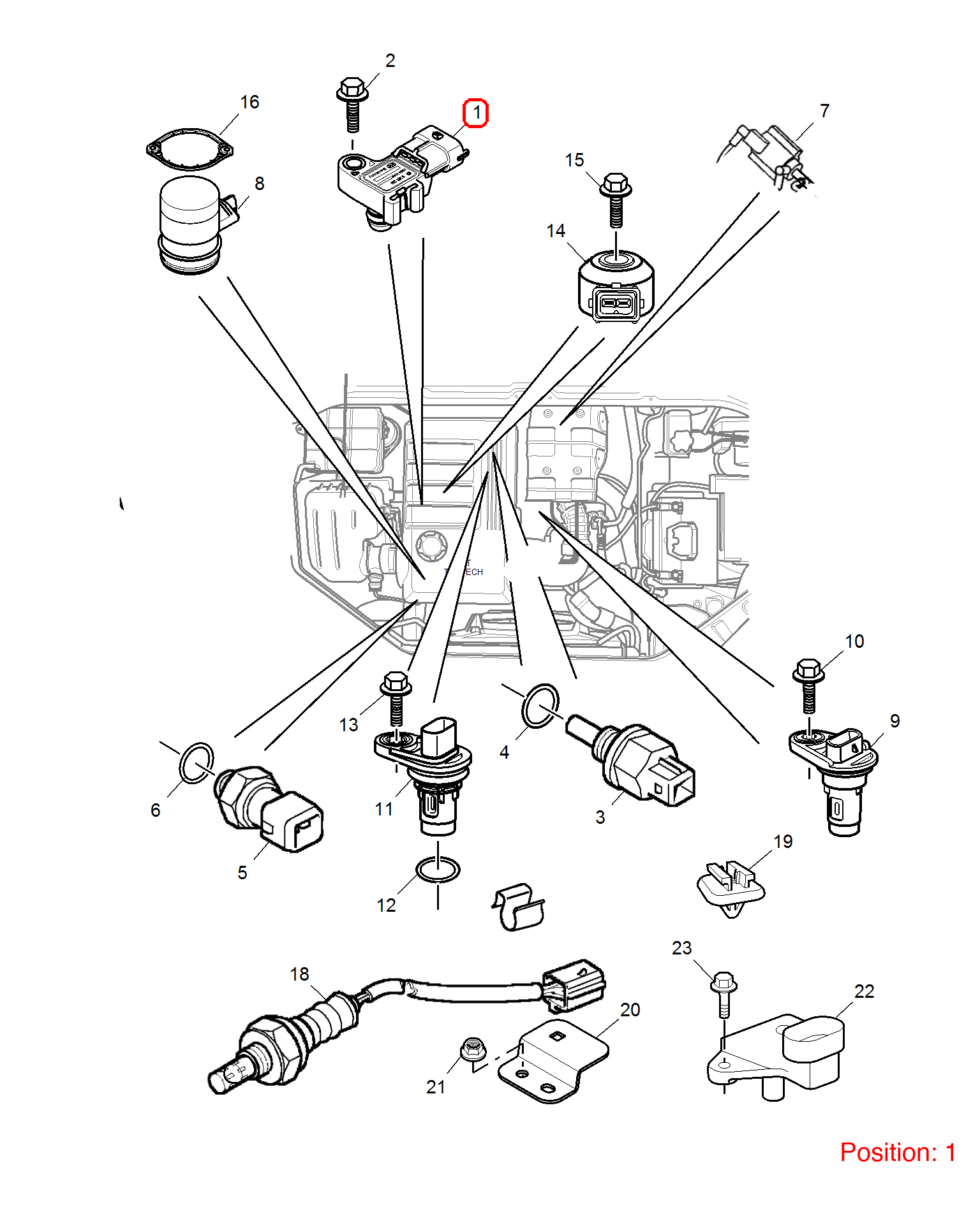 MG Temperature sensor OEM 10004087 FOR MG5 MG350 10004087-MG_OEM