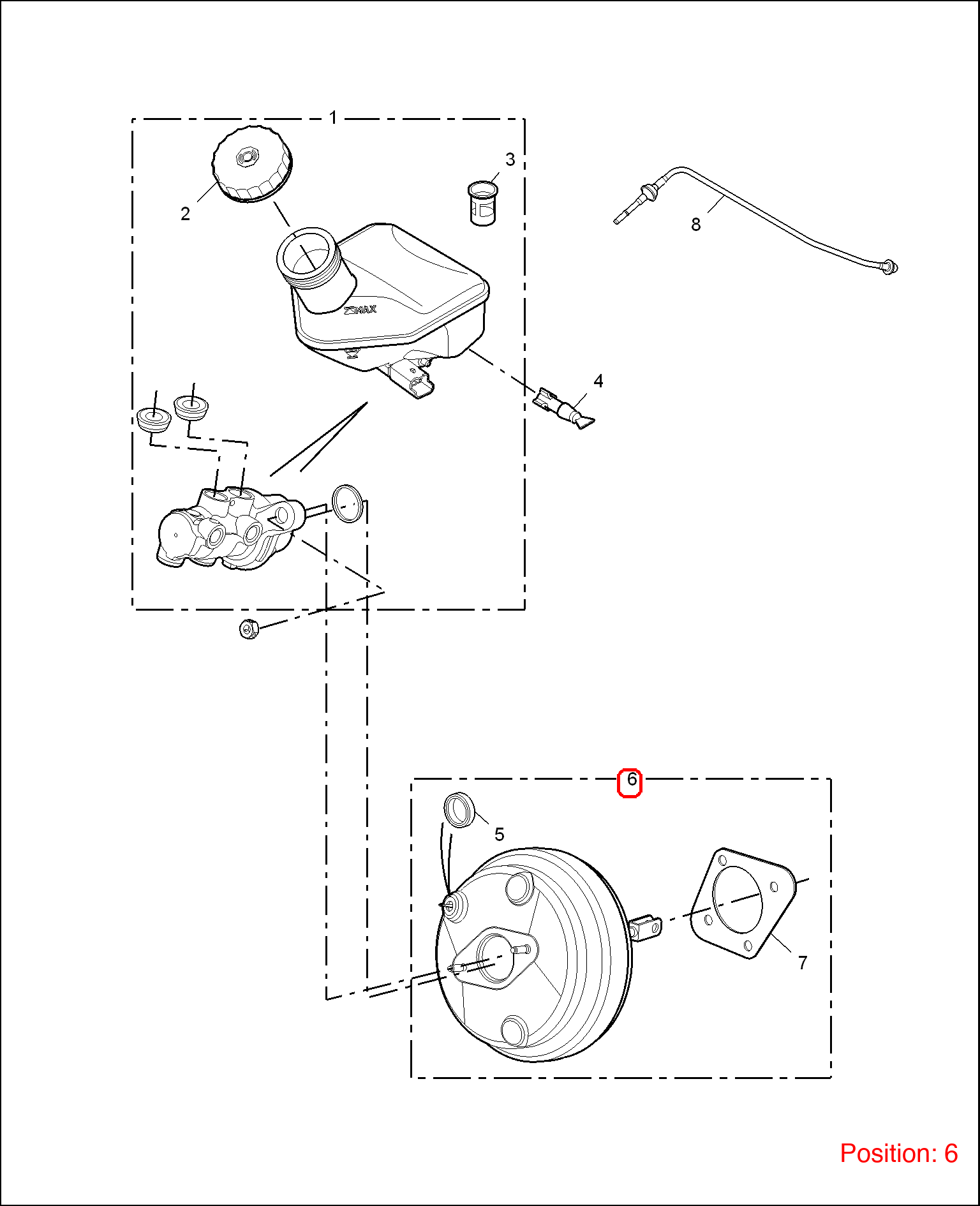 MG Brake booster OEM 10004877 FOR MG6 MG550 10004877-MG_OEM