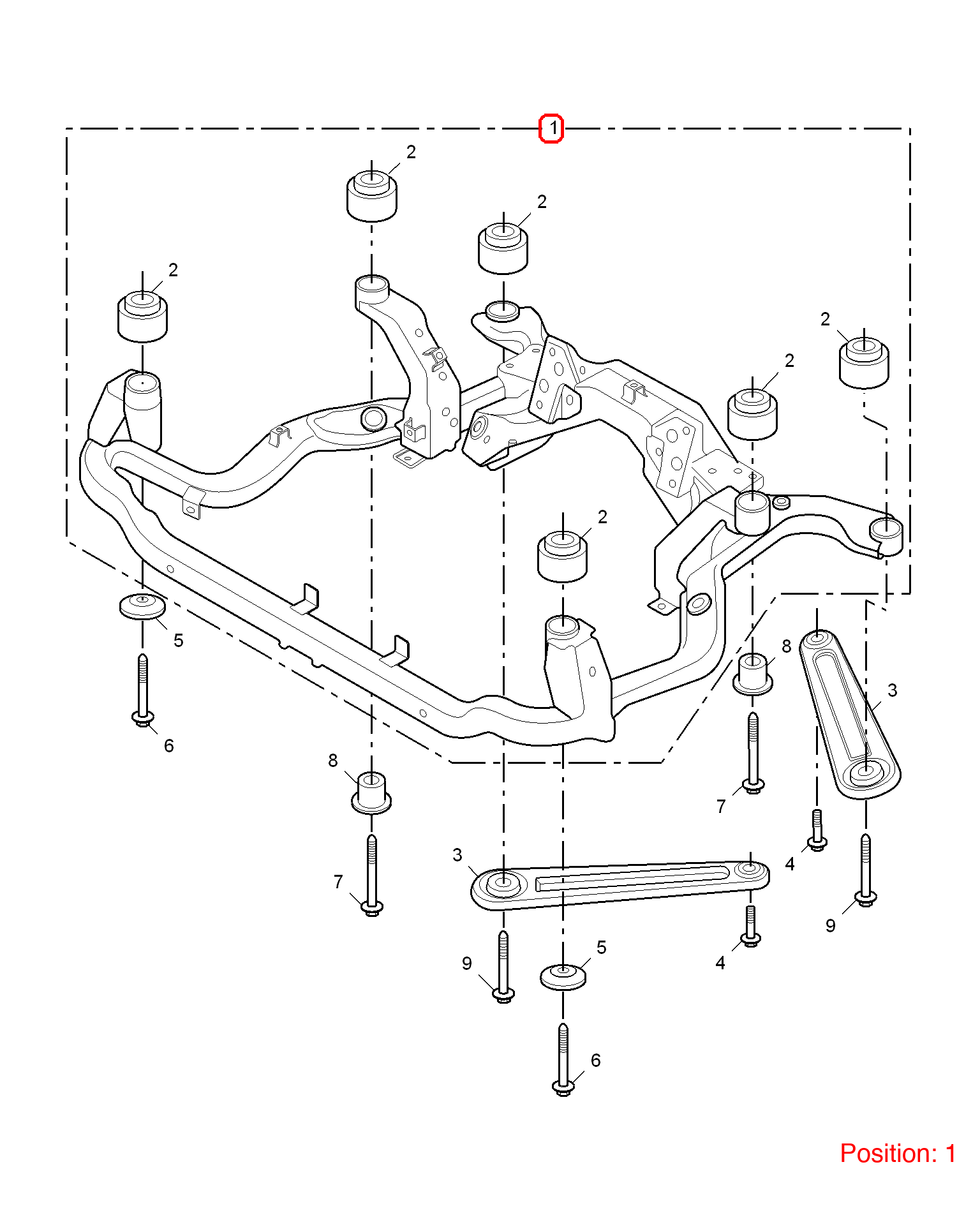 MG Front axle OEM 10004887 FOR MG6 MG550 10004887-MG_OEM