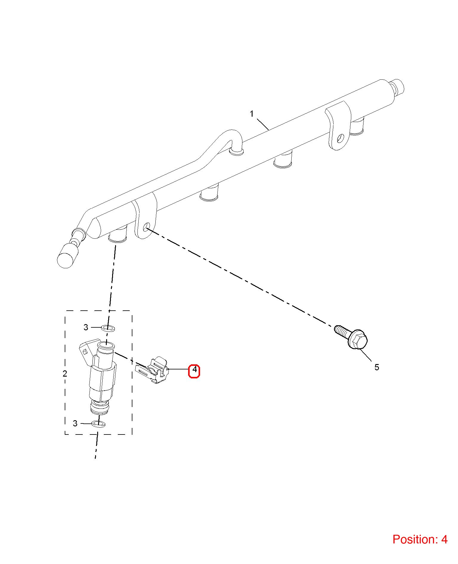 MG Fuel injector clip OEM 10007912 FOR MG6 10007912-MG_OEM