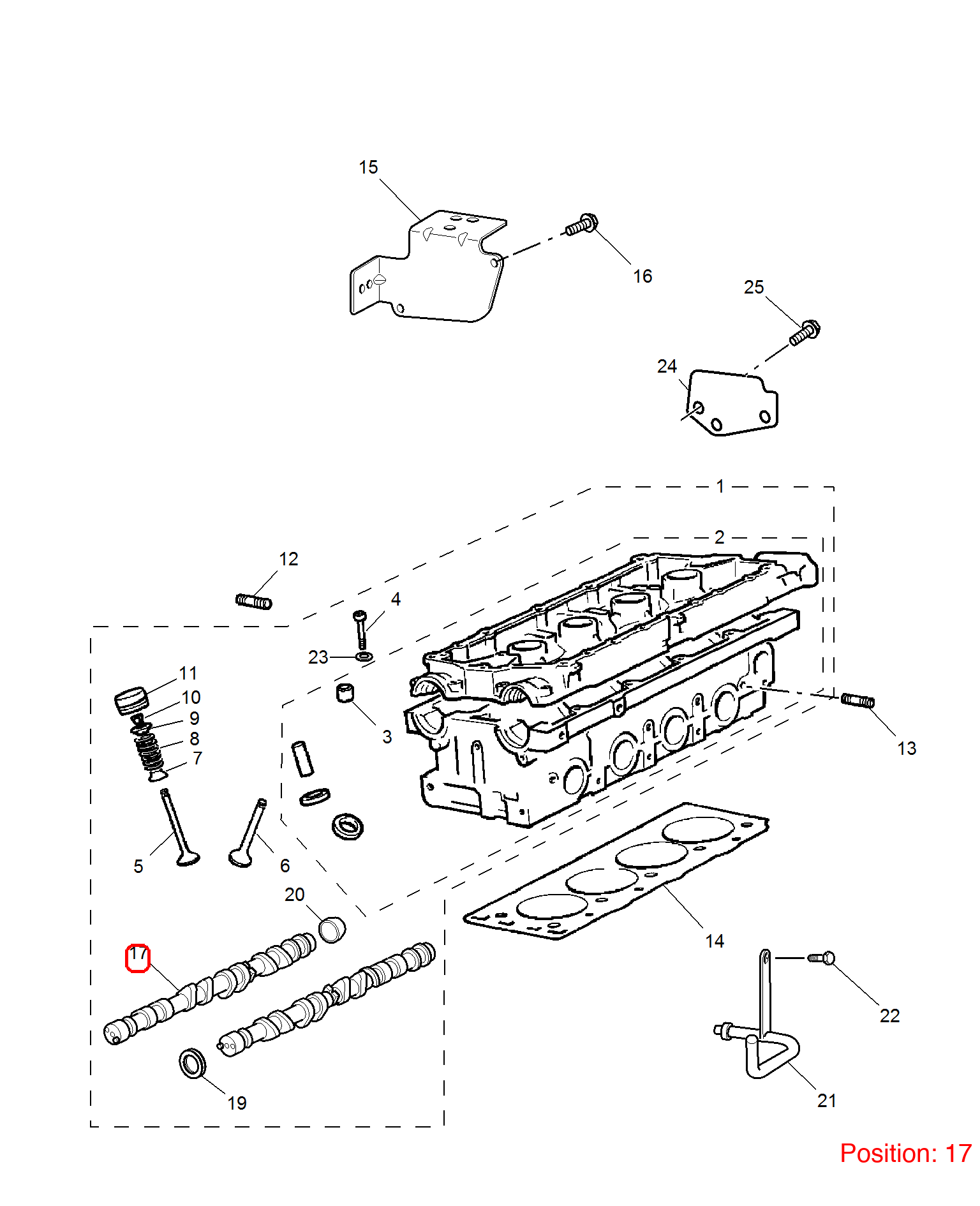 MG Camshaft OEM 10008257 FOR MG6 MG550 10008257-MG_OEM