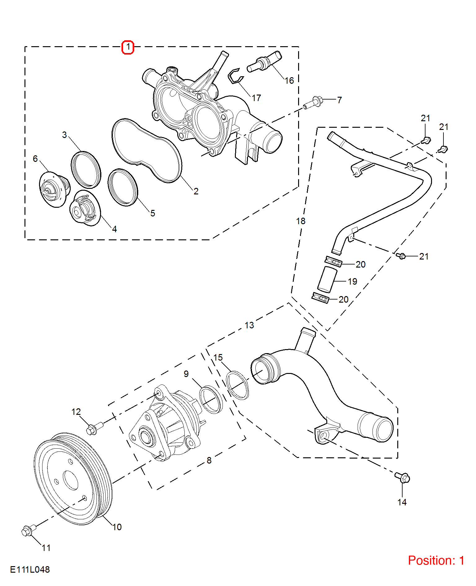 MG Thermostat assembly OEM 10008730 FOR MG MG5 10008730-MG_OEM