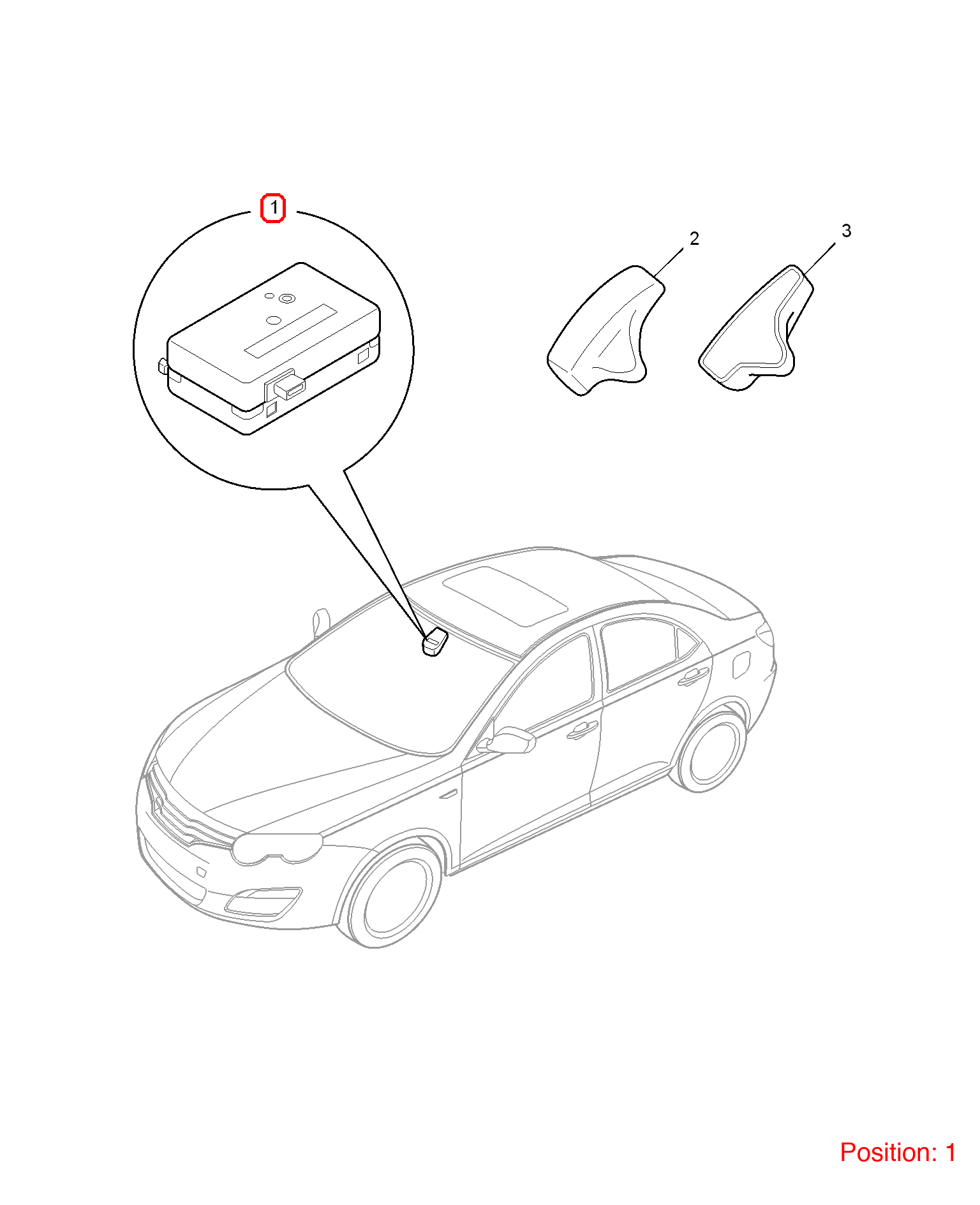 MG Rain sensor OEM 10009231 FOR MG6 MG550 10009231-MG_OEM