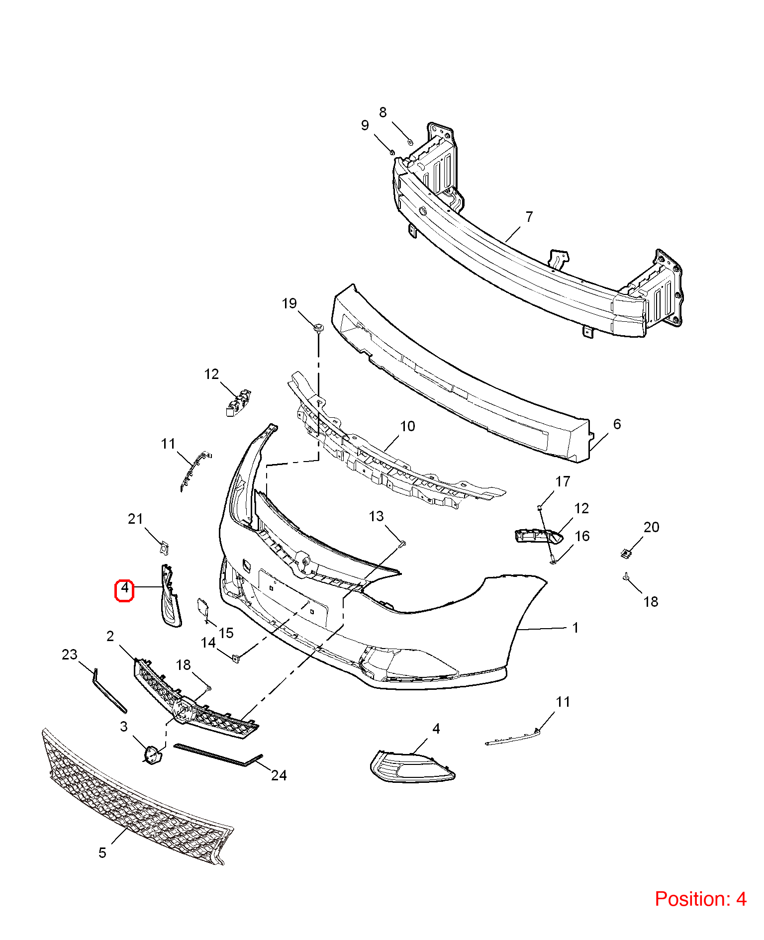 MG Grille Air Intake OEM 10011601 FOR MG6 10011601-MG_OEM
